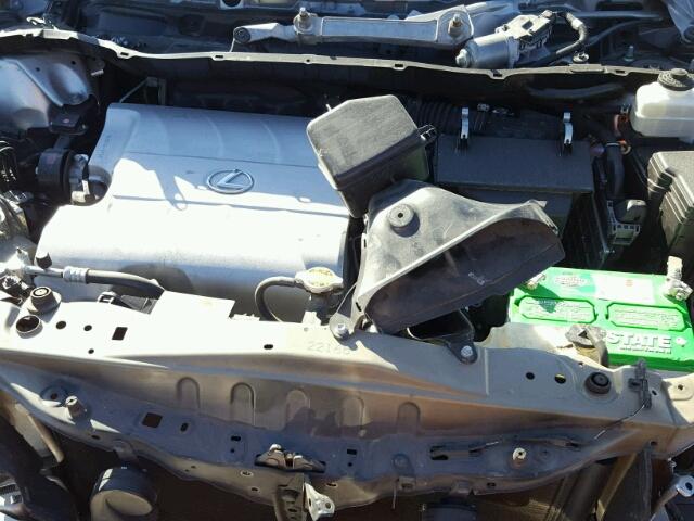 2T2ZK1BA1DC099156 - 2013 LEXUS RX 350 SILVER photo 7