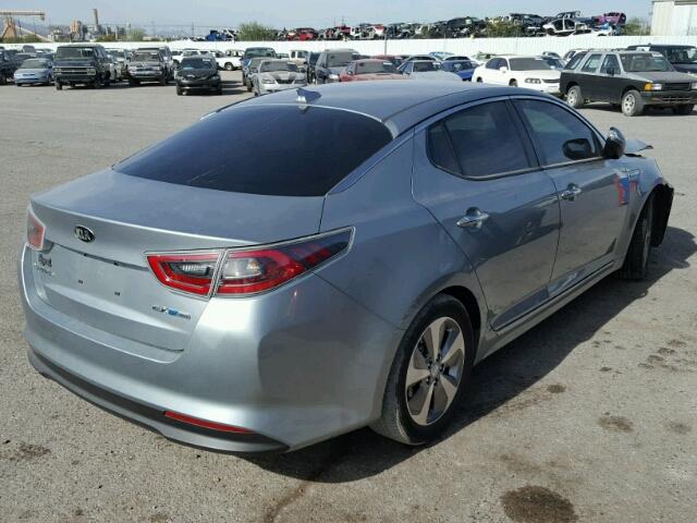 KNAGN4AD9G5094026 - 2016 KIA OPTIMA HYB SILVER photo 4