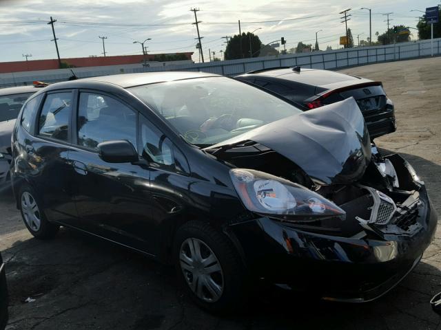 JHMGE88259C002938 - 2009 HONDA FIT BLACK photo 1