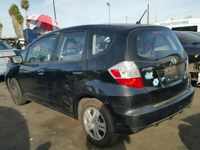 JHMGE88259C002938 - 2009 HONDA FIT BLACK photo 3