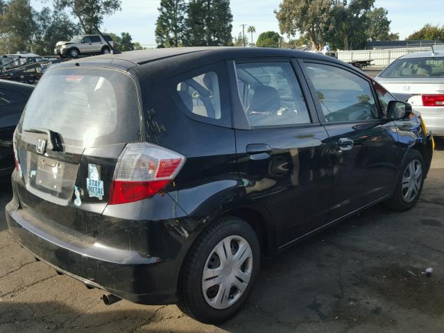 JHMGE88259C002938 - 2009 HONDA FIT BLACK photo 4