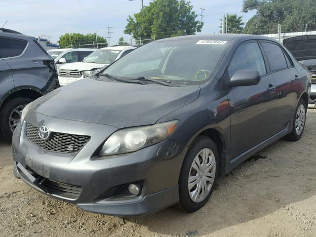 1NXBU40E99Z045567 - 2009 TOYOTA COROLLA BA CHARCOAL photo 2