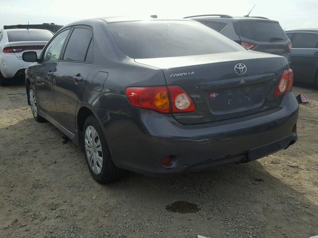 1NXBU40E99Z045567 - 2009 TOYOTA COROLLA BA CHARCOAL photo 3