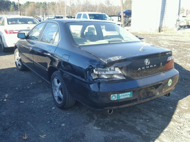 19UUA56682A040400 - 2002 ACURA 3.2TL BLACK photo 3