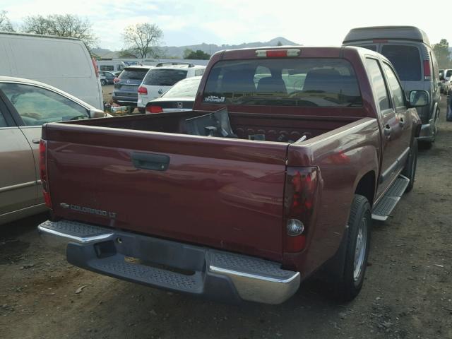 1GCCS13E078220495 - 2007 CHEVROLET COLORADO RED photo 4