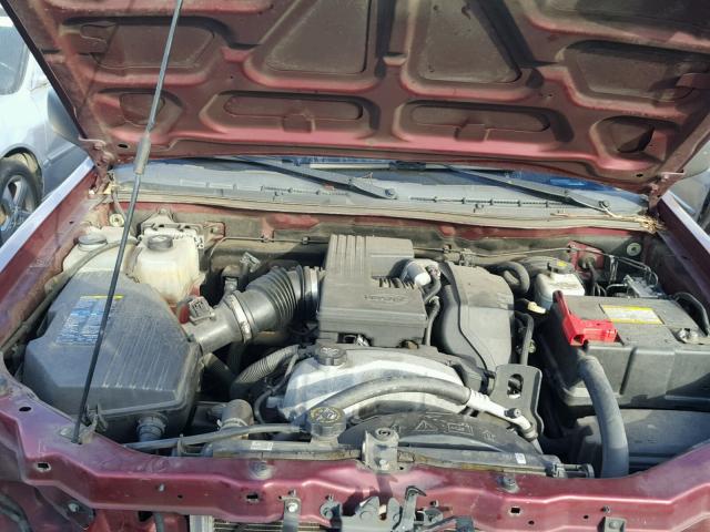 1GCCS13E078220495 - 2007 CHEVROLET COLORADO RED photo 7