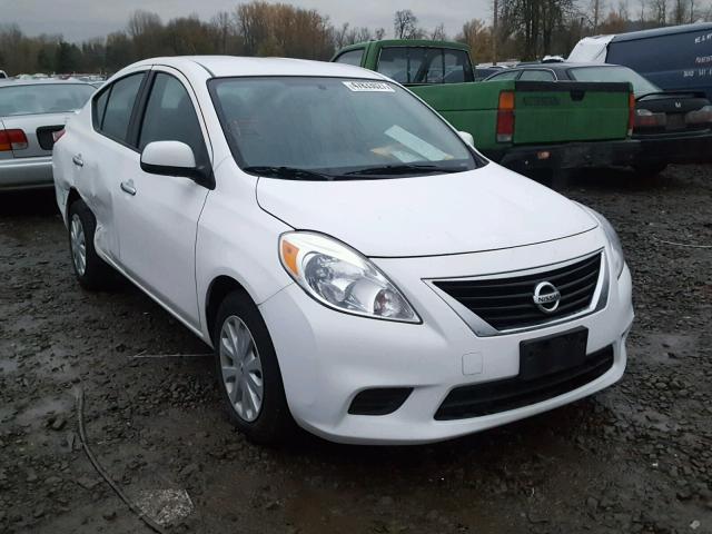 3N1CN7AP8DL879889 - 2013 NISSAN VERSA S WHITE photo 1