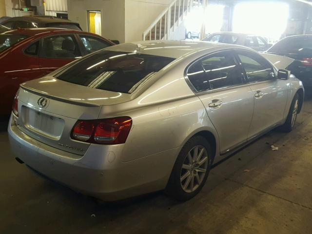 JTHCE96S170010735 - 2007 LEXUS GS 350 SILVER photo 4