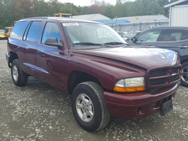 1B4HS38N32F179923 - 2002 DODGE DURANGO SP MAROON photo 1