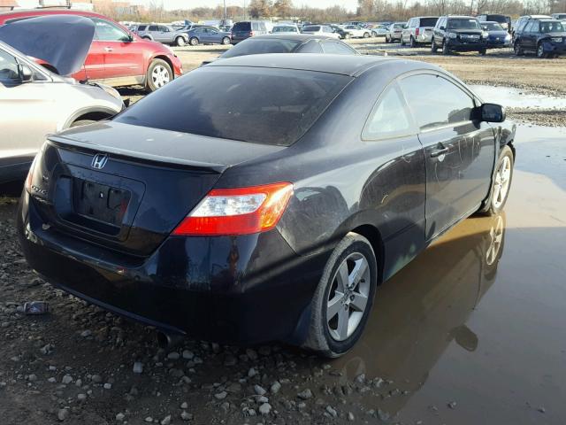 2HGFG12948H567313 - 2008 HONDA CIVIC EXL BLACK photo 4