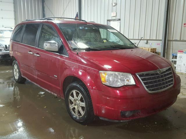 2A8HR54PX8R763442 - 2008 CHRYSLER TOWN & COU RED photo 1
