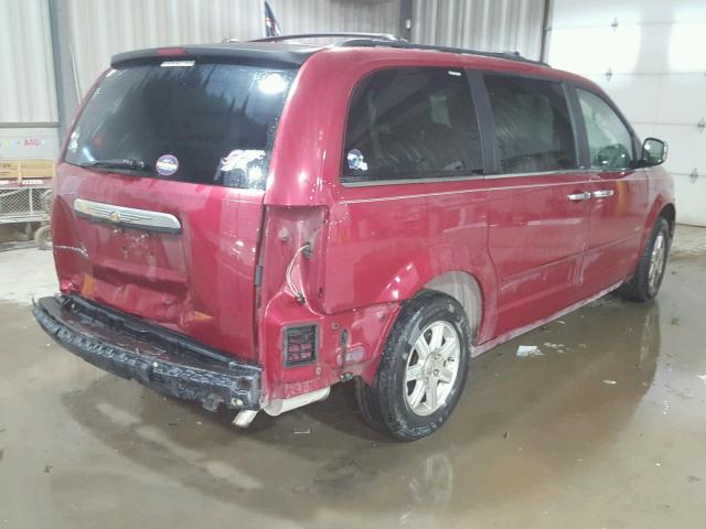 2A8HR54PX8R763442 - 2008 CHRYSLER TOWN & COU RED photo 4