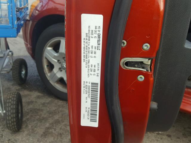 1B3HB28C68D784357 - 2008 DODGE CALIBER ORANGE photo 10