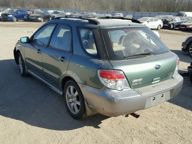 JF1GG63687H810572 - 2007 SUBARU IMPREZA OU GREEN photo 3