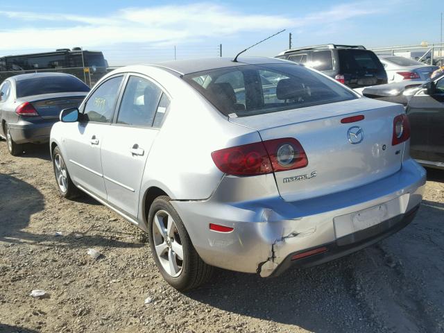 JM1BK32G861451338 - 2006 MAZDA 3 I SILVER photo 3