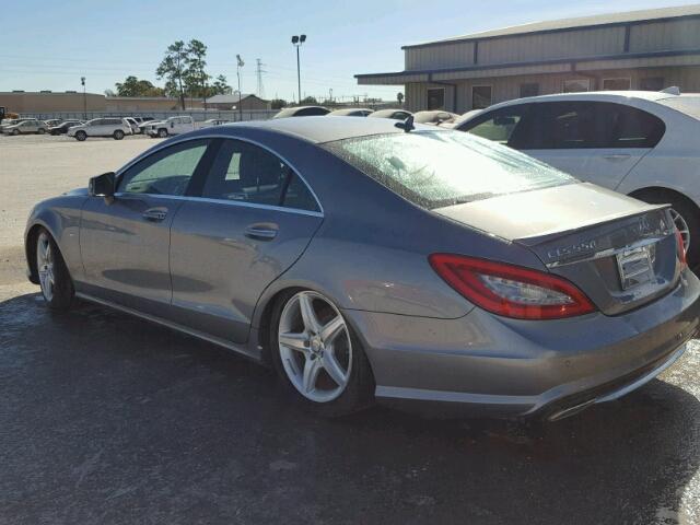 WDDLJ7DB2CA012265 - 2012 MERCEDES-BENZ CLS 550 GRAY photo 3