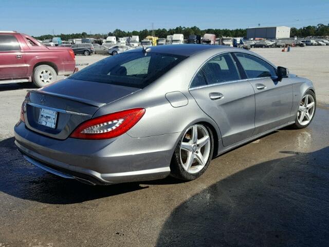 WDDLJ7DB2CA012265 - 2012 MERCEDES-BENZ CLS 550 GRAY photo 4