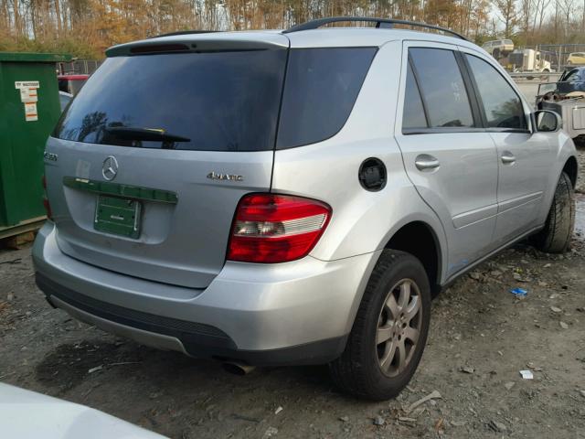 4JGBB86E37A251907 - 2007 MERCEDES-BENZ ML 350 SILVER photo 4