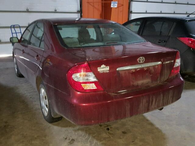 4T1BE32K84U379298 - 2004 TOYOTA CAMRY LE RED photo 3