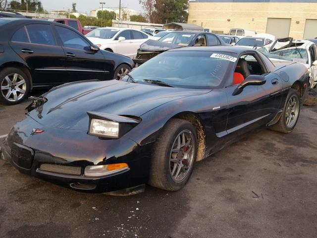 1G1YY12S815104961 - 2001 CHEVROLET CORVETTE Z BLACK photo 2