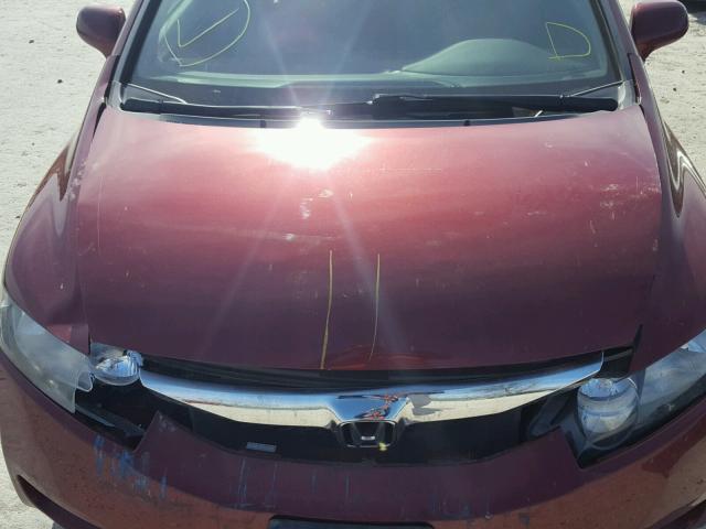 19XFA1F84AE019198 - 2010 HONDA CIVIC EX RED photo 7