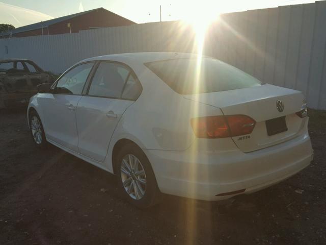 3VW2K7AJ8CM415102 - 2012 VOLKSWAGEN JETTA BASE 白色 照片 3
