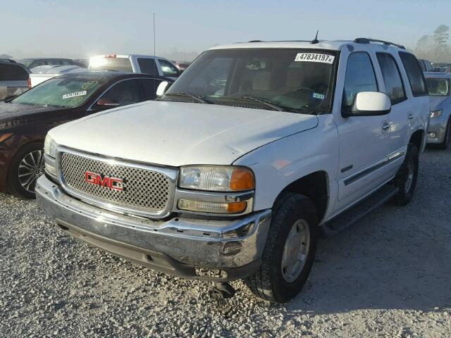 1GKEC13T05J136286 - 2005 GMC YUKON WHITE photo 2