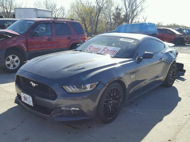1FA6P8CF0H5329709 - 2017 FORD MUSTANG GT CHARCOAL photo 2