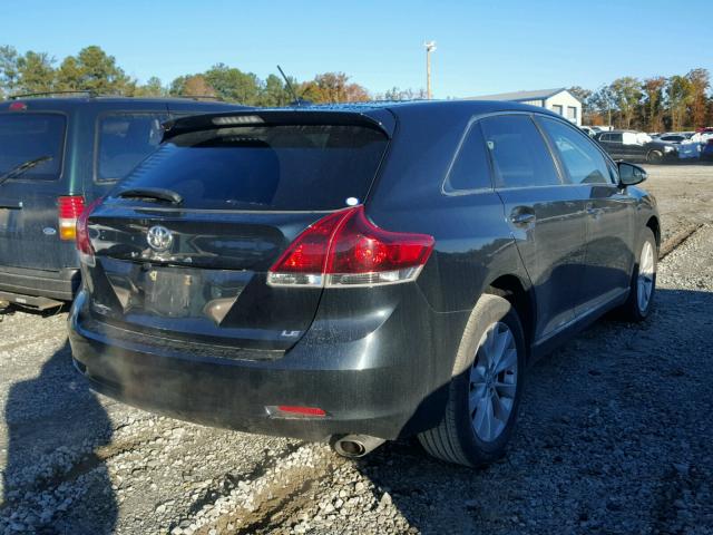 4T3ZA3BB2DU066698 - 2013 TOYOTA VENZA LE BLACK photo 4