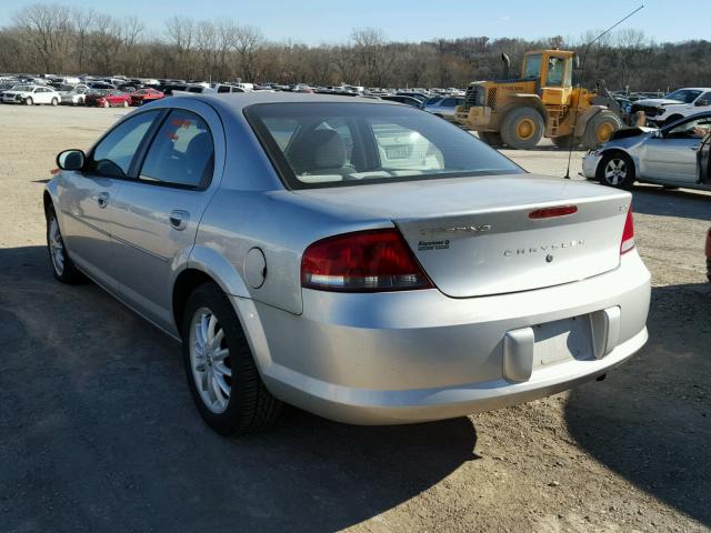 1C3EL46T43N594528 - 2003 CHRYSLER SEBRING LX SILVER photo 3