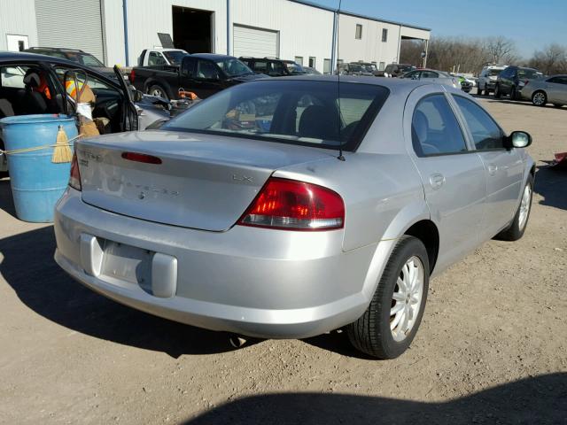 1C3EL46T43N594528 - 2003 CHRYSLER SEBRING LX SILVER photo 4