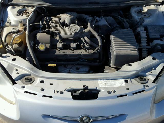 1C3EL46T43N594528 - 2003 CHRYSLER SEBRING LX SILVER photo 7