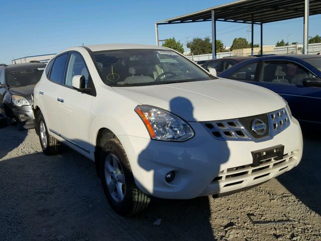 JN8AS5MV7DW117311 - 2013 NISSAN ROGUE S WHITE photo 1