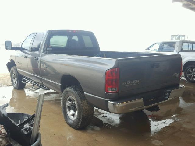 3D7KU28643G762030 - 2003 DODGE RAM 2500 S GRAY photo 3