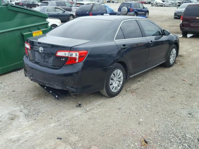 4T1BF1FK2CU118937 - 2012 TOYOTA CAMRY BASE BLUE photo 4