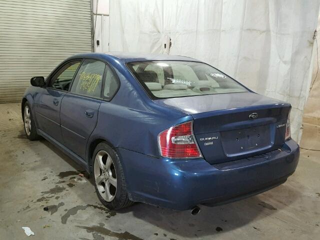 4S3BL616477200368 - 2007 SUBARU LEGACY 2.5 BLUE photo 3