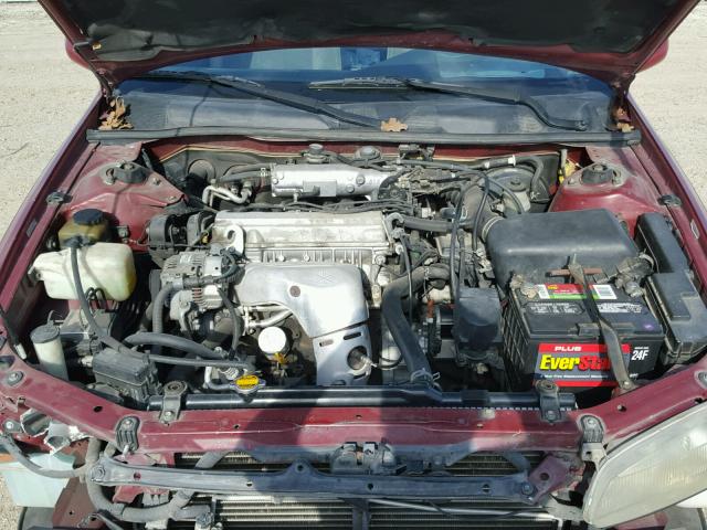 JT2BG22K2W0221292 - 1998 TOYOTA CAMRY CE RED photo 7