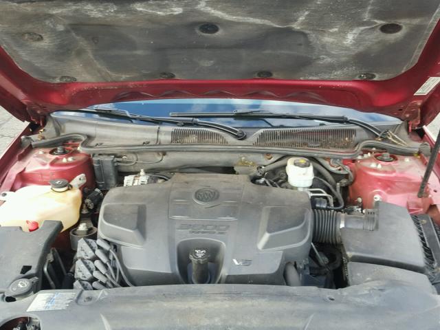 1G4HD57257U194955 - 2007 BUICK LUCERNE CX RED photo 7