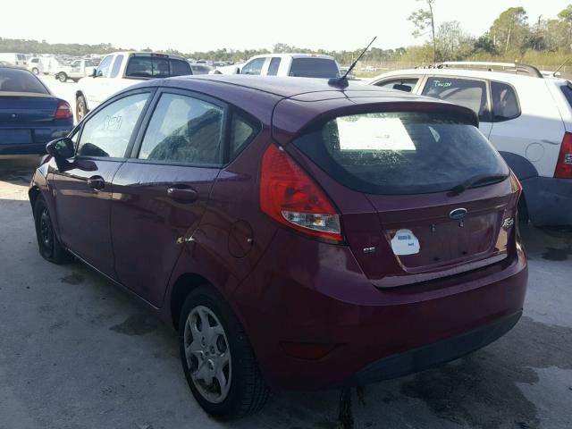 3FADP4EJ2BM115789 - 2011 FORD FIESTA SE RED photo 3