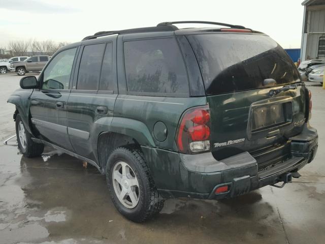 1GNDS13SX42365737 - 2004 CHEVROLET TRAILBLAZE GREEN photo 3