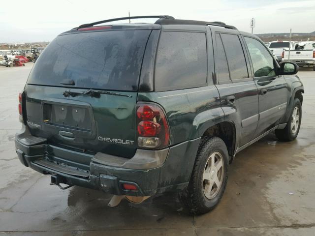 1GNDS13SX42365737 - 2004 CHEVROLET TRAILBLAZE GREEN photo 4