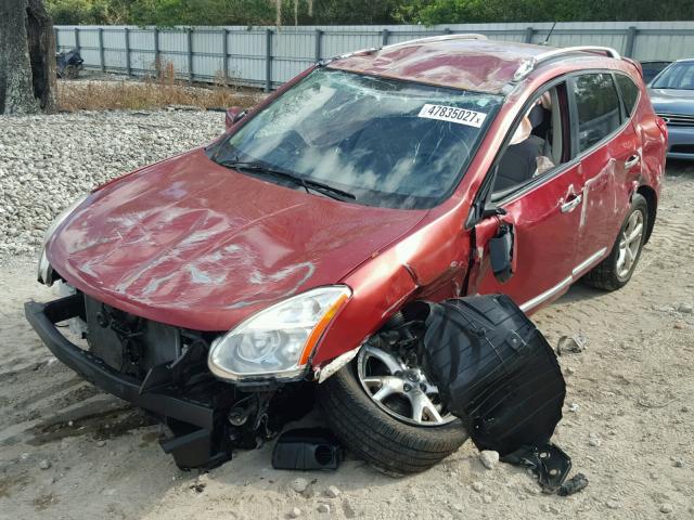 JN8AS5MT0BW151781 - 2011 NISSAN ROGUE S RED photo 2