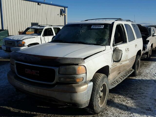 1GKEK13T41J159955 - 2001 GMC YUKON WHITE photo 2