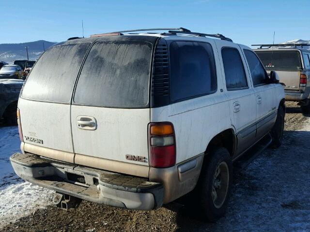 1GKEK13T41J159955 - 2001 GMC YUKON WHITE photo 4