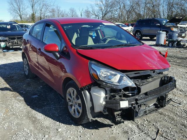 KNADM4A30D6307612 - 2013 KIA RIO LX RED photo 1