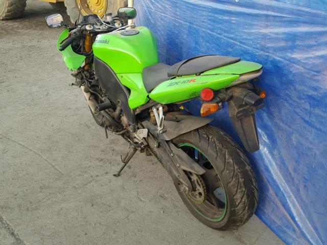 JKAZXCC195A031686 - 2005 KAWASAKI NINJA ZX 1 GREEN photo 3