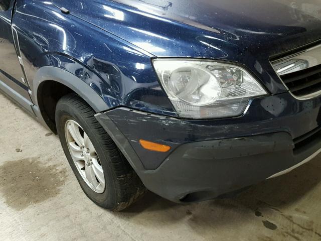 3GSCL33P68S691798 - 2008 SATURN VUE XE BLUE photo 9