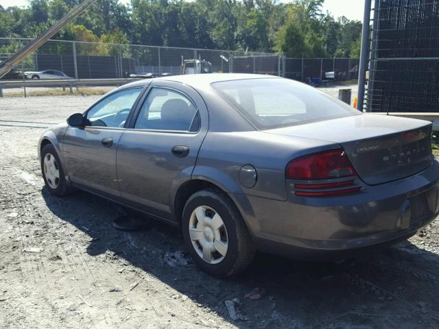 1B3EL36X95N505873 - 2005 DODGE STRATUS SE GRAY photo 3