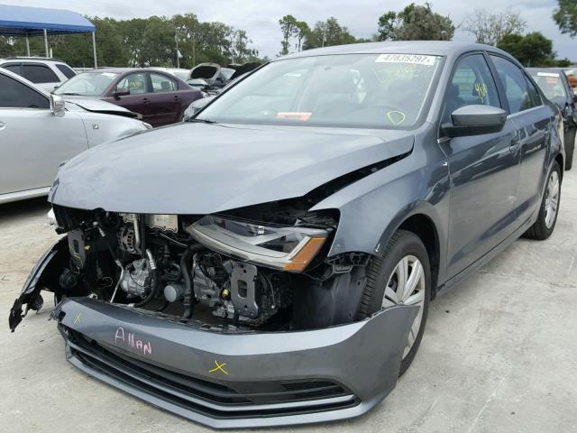 3VW2B7AJ0HM379722 - 2017 VOLKSWAGEN JETTA S 灰色 照片 2