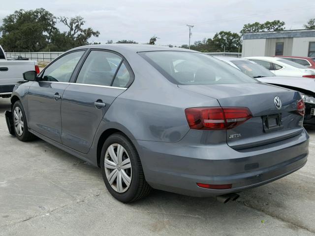 3VW2B7AJ0HM379722 - 2017 VOLKSWAGEN JETTA S 灰色 照片 3